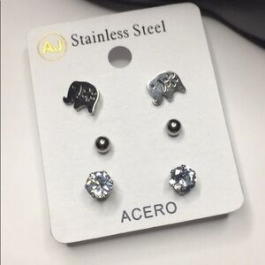 Elephant Earrings trio New